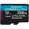 Image de Kingston Technology Kingston Canvas Go! Plus - Carte mémoire flash - 256 Go - A2 / Video Class V30 / UHS-I U3 / Class10 - microSDXC UHS-I