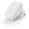 Image de Belkin BOOST CHARGE - Adaptateur secteur - 37 Watt - PD 3.0 - 2 connecteurs de sortie (USB 24 pin USB-C)