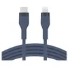 Image de Belkin BOOST CHARGE - Câble Lightning - 24 pin USB-C mâle pour Lightning mâle - 1 m - bleu - pour Apple iPad/iPhone/iPod (Lightning)