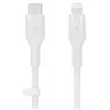 Image de Belkin BOOST CHARGE - Câble Lightning - 24 pin USB-C mâle pour Lightning mâle - 2 m - blanc - pour Apple iPad/iPhone/iPod (Lightning)