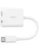 Image de Adaptateur USB-C Belkin RockStar Blanc + audio 3,5mm + recharge