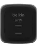Image de Belkin BoostCharge Pro - Adaptateur secteur - GaN - 67 Watt - Fast Charge, PD 3.1/PPS - 2 connecteurs de sortie (2 x USB-C) - noir