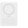 Image de Belkin BOOST CHARGE - Banque d'alimentation sans fil - minceur - 5000 mAh - 15 Watt - Fast Charge - 2 connecteurs de sortie (magnétique, USB-C) - sur le câble : USB-C - blanc
