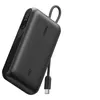 Image de Belkin UltraCharge - Banque d'alimentation - avec câble intégré et écran - 10000 mAh - 45 watt - Fast Charge - 3 connecteurs de sortie (2 x USB-C, USB) - noir