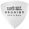 Image de Ernie Ball 9338 - Médiators prodigy sachet de 6 blanc bouclier large 2mm