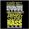 Image de Ernie Ball Ep02842 - Basse Slinky Stainless Steel - Jeu De Cordes Basse - Acier Inox - Son Brillant Et Percutant - Longue Durée De Vie