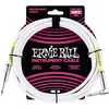 Image de Ernie Ball 6049 - Câble blanc jack-jack coudé instrument - 3m