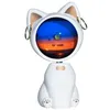 Image de Lampe Projecteur LED FONGWAN Veilleuse de lever du soleil pour Enfant Chambre - chat blanc 11cm