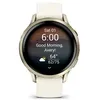 Image de Montre connectée Garmin Venu 4 41 mm Beige et Or lunaire avec bracelet silicone Ivoire
