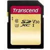 Image de Transcend 500S - Carte mémoire flash - 128 Go - Video Class V30 / UHS-I U3 / Class10 - SDXC UHS-I