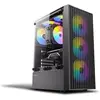 Image de Antec Antec AX27 RGB ELITE - Mid tower jeux - panneau latéral fenêtré (verre trempé) - pas d'alimentation - USB/Audio/Mic