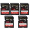Image de 5PCS Carte mÃ©moire SD SDXC 128 Go SanDisk Extreme Pro SDXC UHS-I U3 Class10 jusqu'Ã  200Mb/s
