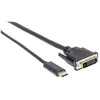 Image de Manhattan 152471 DisplayPort / USB-C Adaptateur [1x USB-C  mâle - 1x DisplayPort mâle] noir 100.00 cm