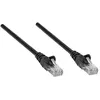 Image de Intellinet Network Patch Cable, Cat5e, 1.5m, Black, CCA, U/UTP, PVC, RJ45, Gold Plated Contacts, Snagless, Booted, Lifetime Warranty, Polybag - Cordon de raccordement - RJ-45 (M) pour RJ-45 (M) - 1.5 m - UTP - CAT 5e - sans crochet - noir