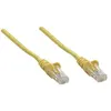 Image de Intellinet Network Patch Cable, Cat5e, 1.5m, Yellow, CCA, U/UTP, PVC, RJ45, Gold Plated Contacts, Snagless, Booted, Lifetime Warranty, Polybag - Cordon de raccordement - RJ-45 (M) pour RJ-45 (M) - 1.5 m - UTP - CAT 5e - moulé, sans crochet - jaune