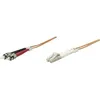 Image de CÃ¢ble de raccordement fibre optique Intellinet 470421 [1x LC mÃ¢le - 1x ST mÃ¢le] 50/125 Âµ Multimode OM2 3 m