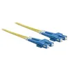 Image de Intellinet Fiber Optic Patch Cable, OS2, SC/SC, 2m, Yellow, Duplex, Single-Mode, 9/125 µm, LSZH, Fibre, Lifetime Warranty, Polybag - Cordon de raccordement - mode unique SC (M) pour mode unique SC (M) - 2 m - fibre optique - duplex - 9 / 125 micromètres
