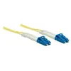 Image de Intellinet Fiber Optic Patch Cable, OS2, LC/LC, 3m, Yellow, Duplex, Single-Mode, 9/125 µm, LSZH, Fibre, Lifetime Warranty, Polybag - Cordon de raccordement - mode unique LC (M) pour mode unique LC (M) - 3 m - fibre optique - duplex - 9 / 125 micromètres