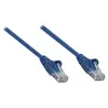 Image de Intellinet Network Patch Cable, Cat6A, 0.25m, Blue, Copper, S/FTP, LSOH / LSZH, PVC, RJ45, Gold Plated Contacts, Snagless, Booted, Lifetime Warranty, Polybag - Cordon de raccordement - RJ-45 (M) pour RJ-45 (M) - 25 cm - SFTP - CAT 6a - moulé, sans croche