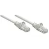Image de Intellinet Network Patch Cable, Cat6, 0.25m, Grey, CCA, U/UTP, PVC, RJ45, Gold Plated Contacts, Snagless, Booted, Lifetime Warranty, Polybag - Câble réseau - RJ-45 (M) pour RJ-45 (M) - 25 cm - UTP - CAT 6 - moulé, sans crochet - gris