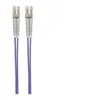 Image de Intellinet Fiber Optic Patch Cable OM4 LC/LC 5m Violet Duplex Multimode 50/125 µm LSZH Fibre Lifetime Warranty Polybag - Cordon de raccordement - LC multi-mode (M) pour LC multi-mode (M) - 5 m - fibre optique - duplex - 50 / 125 microns - OM4