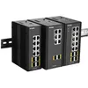 Image de D-Link DIS 300G-12SW - Commutateur - GÃ©rÃ© - 8 x 10/100/1000 + 4 x 100/1000 SFP - Montage sur rail DIN, fixation murale