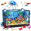 Image de HOGOKIDS Ensemble de Construction Aquarium avec Lumière LED - 725 Pièces - Cadeau pour Enfants et Adultes 6+ Ans