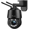Image de Caméra de Surveillance Ctronics 2,4/5 GHz WiFi 4K 8MP Vision Nocturne Zoom Optique 5X Détection Humain/Véhicule/Animaux Suivi Automatique Métal