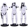 Image de Pack 3 figurines Figure d'art Star Wars Stormtrooper Les 3 Sages 14 cm Blanc et Noir