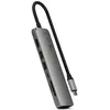 Image de Hub Satechi 7-in-1 USB-C Slim Multiport Gris Sidéral