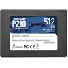 Image de SSD Interne Patriot P210 P210S512G25 512Go SSD 2.5 SATA III 520Mo/s Noir