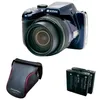Image de Kodak Appareil photo Bridge KODAK AZ528 Bleu + 2eme Batt + etui