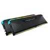 Image de CORSAIR Vengeance RGB RS - DDR4 - kit - 32 Go: 2 x 16 Go - DIMM 288 broches - 3600 MT/s / PC4-28800 - CL18 - 1.35 V - mémoire sans tampon - non ECC - noir