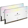 Image de CORSAIR Dominator Titanium RGB - DDR5 - kit - 48 Go: 2 x 24 Go - DIMM 288 broches - 6000 MHz / PC5-48000 - CL30 - 1.4 V - mémoire sans tampon - non ECC - blanc