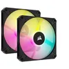 Image de CORSAIR iCUE AF120 RGB SLIM - Ventilateur châssis - 120 mm - noir (pack de 2)