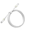 Image de OtterBox Standard - Câble USB - 24 pin USB-C (M) pour 24 pin USB-C (M) - USB 2.0 - 3 A - 2 m - Prise en charge de Power Delivery - poussière de nuage blanche