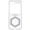 Image de UAG Plyo Pro Series - Coque de protection pour téléphone portable - magnétique - compatibilité avec MagSafe - plaque arrière de PC, cadre en polyuréthane thermoplastique (TPU) - glace/argent - pour Samsung Galaxy Z Flip6