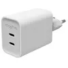 Image de Chargeur secteur Mophie GaN à double port USB-C 70 W Blanc