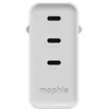 Image de Chargeur secteur Mophie GaN à triple port USB-C 140 W Blanc