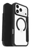 Image de OtterBox React Series - Étui à rabat pour téléphone portable - compatibilité avec MagSafe - cristal noir (incolore/noir) - pour Apple iPhone 17 Pro Max