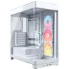 Image de Boîtier PC Gaming Corsair Frame 4500X RS-R moyen tour blanc ARGB panneau de verre Incurvé trempé
