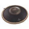 Image de Meinl Sonic Energy Octave Steel Black Floral Tongue Drum, 16 Pouces, D Kurd, 9 Notes