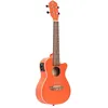 Image de Ortega Rupuki-Ce Earth Series Concert Size Ukulele Pumpkin Orange Ukelélé Concert Électro-Acoustique