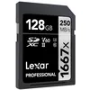 Image de LEXAR carte sdxc 128 go 1667x professional 250 mo/s classe 10 uhs-II u3