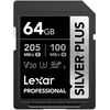 Image de LEXAR Carte SD Silver Plus UHS-1 64Go V30 R205/W100