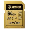 Image de Lexar LEXAR Carte SDXC Pro Gold Series ARMOR UHS-II 64Go V60 IP68 Stainless Steel R280/W210