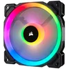 Image de Corsair CORSAIR LL Series LL120 RGB Dual Light Loop - Ventilateur châssis - 120 mm - blanc, bleu, jaune, rouge, vert, orange, violet