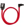 Image de CORSAIR - Câble SATA - Serial ATA 150/300/600 - SATA (M) droit, verrouillé pour SATA (M) à angle droit - 30 cm - rouge (pack de 2)