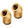 Image de CORSAIR Hydro X Series 45° Rotary Adapter - Raccord pour système de refroidissement par liquide - or (pack de 2)