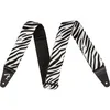 Image de Fender Wild Animal Print Straps Zebra Sangle Guitare